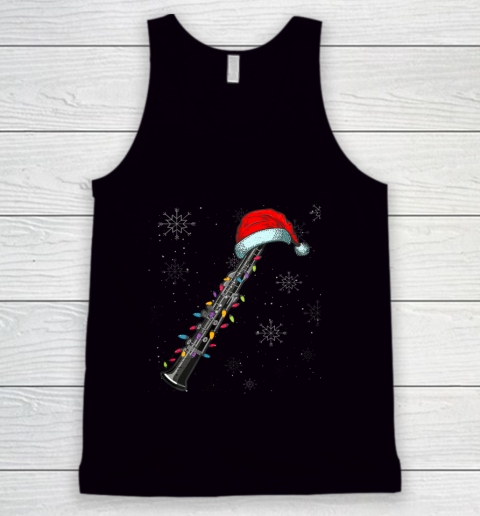 Funny Oboe Christmas Santa Marching Band Lovers Xmas Gifts Tank Top