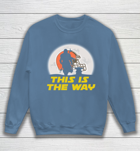 Cleveland Browns NFL Football Star Wars Yoda And Mandalorian This Is The Way Sweatshirt 6