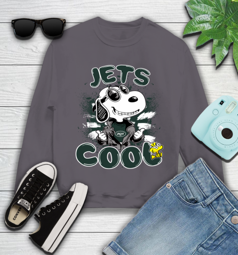NFL Football New York Jets Cool Snoopy Shirt Youth Sweatshirt 4