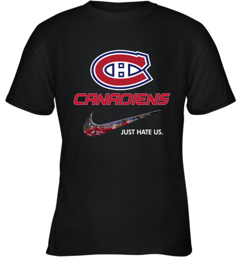 NHL Team Montreal Canadiens x Nike Just Hate Us Hockey Youth T-Shirt