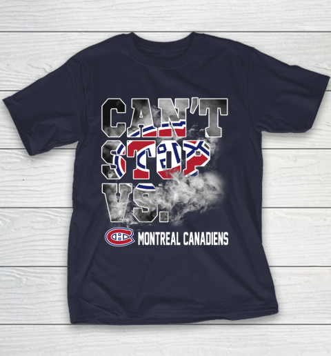 NHL Montreal Canadiens Hockey Can't Stop Vs Youth T-Shirt 2