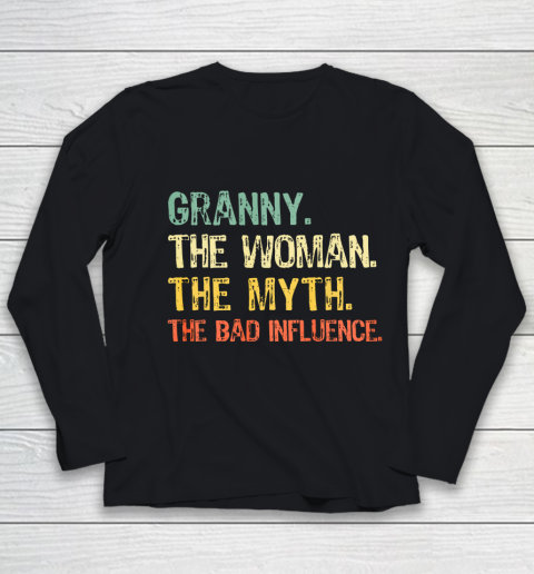 Granny The Woman Myth The Bad Influence Retro Gift Christmas Youth Long Sleeve