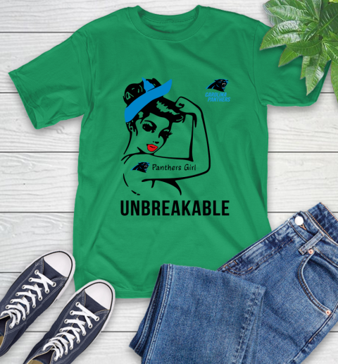 NFL Carolina Panthers Girl Unbreakable Football Sports T-Shirt 5