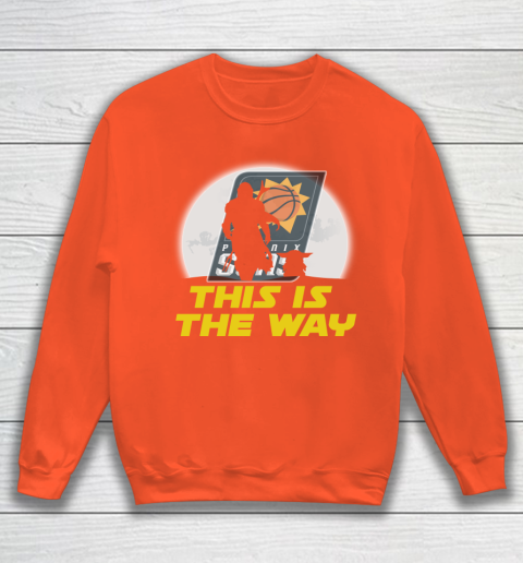 Phoenix Suns NBA Basketball Star Wars Yoda And Mandalorian This Is The Way Sweatshirt 3