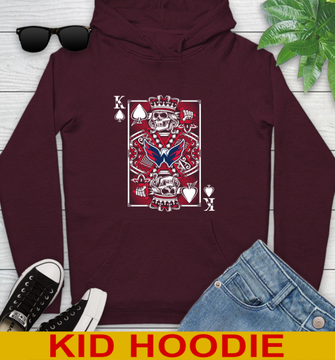 Washington Capitals NHL Hockey The King Of Spades Death Cards Shirt Youth Hoodie 7