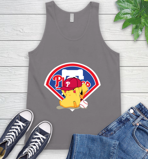 MLB Pikachu Baseball Sports Philadelphia Phillies Tank Top 7