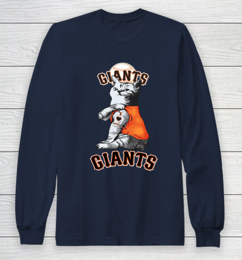 MLB Baseball My Cat Loves San Francisco Giants Long Sleeve T-Shirt 2