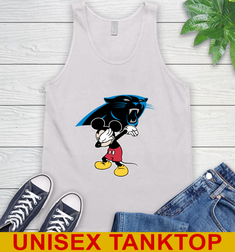 Carolina Panthers NFL Football Dabbing Mickey Disney Sports Tank Top