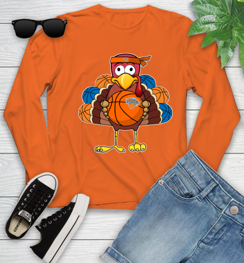 New York Knicks Turkey thanksgiving day Youth Long Sleeve 4