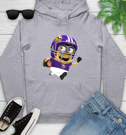 NFL Minnesota Vikings Minions Disney Football Sports Youth Hoodie 6