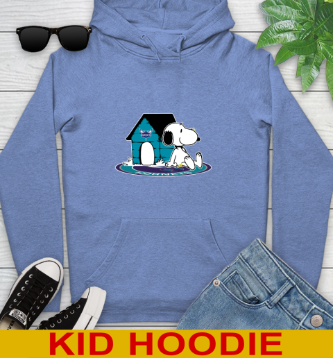 NBA Basketball Charlotte Hornets Snoopy The Peanuts Movie Shirt Youth Hoodie 12