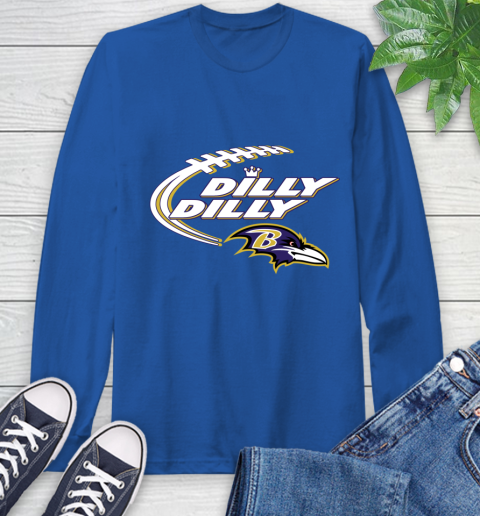 NFL Baltimore Ravens Dilly Dilly Football Sports Long Sleeve T-Shirt 9