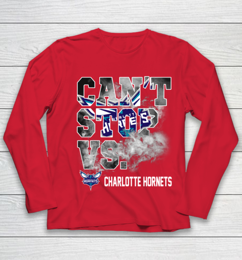 NBA Charlotte Hornets Basketball Can't Stop Vs Youth Long Sleeve 8