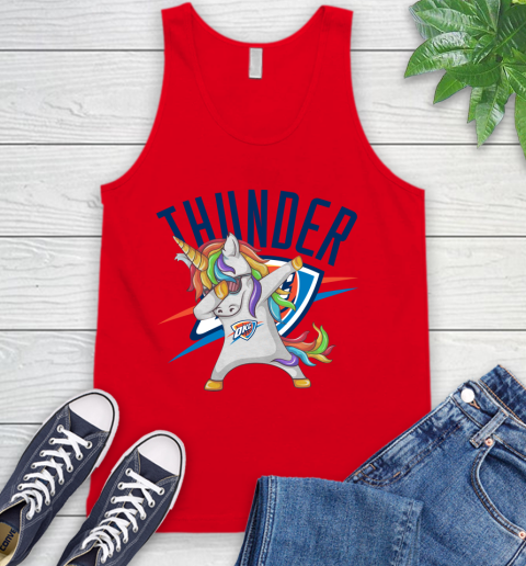 Oklahoma City Thunder NBA Basketball Funny Unicorn Dabbing Sports Tank Top 6