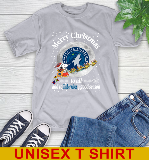 Minnesota Timberwolves Merry Christmas To All And To Timberwolves A Good Season NBA Basketball Sports T-Shirt 5