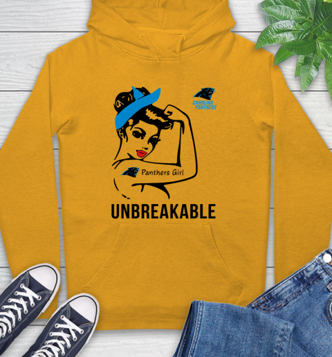NFL Carolina Panthers Girl Unbreakable Football Sports Hoodie 2