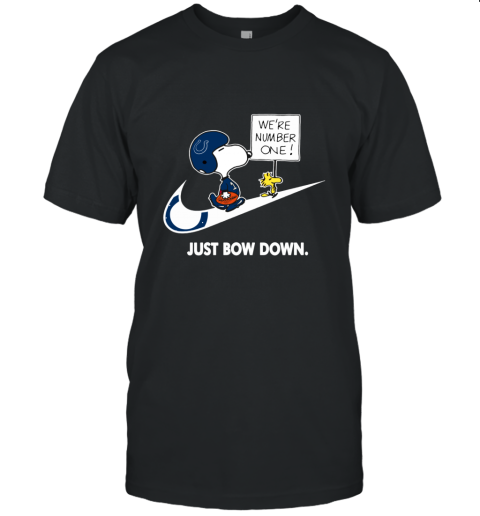 NFL Indianapolis Colts Are Number One – nike Just Bow Down Snoopy