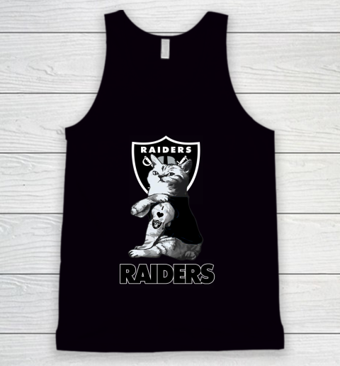 NFL Football My Cat Loves Oakland Raiders Tank Top