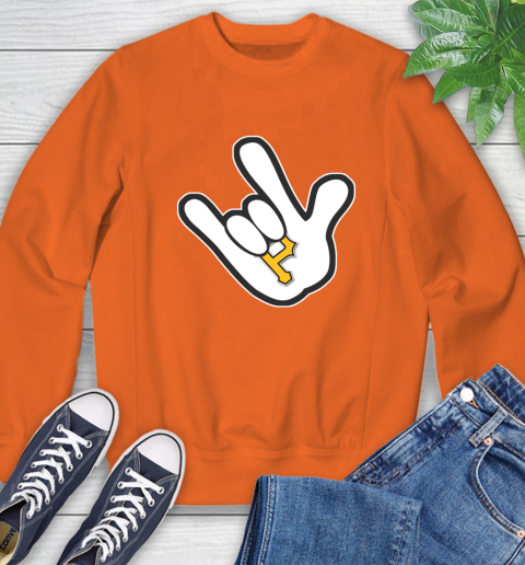 Pittsburgh Pirates MLB Baseball Mickey Rock Hand Disney Sweatshirt 4