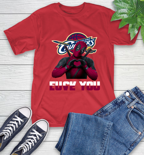 NBA Cleveland Cavaliers Deadpool Love You Fuck You Basketball Sports T-Shirt 11