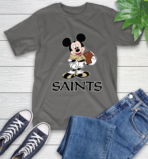 NFL Football New Orleans Saints Cheerful Mickey Mouse Shirt T-Shirt 10