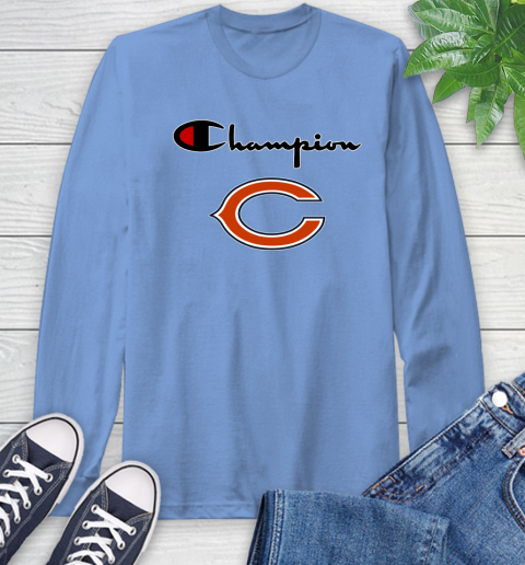 NFL Football Chicago Bears Champion Shirt Long Sleeve T-Shirt 10