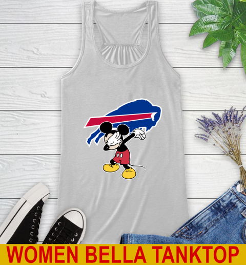 Buffalo Bills NFL Football Dabbing Mickey Disney Sports Racerback Tank
