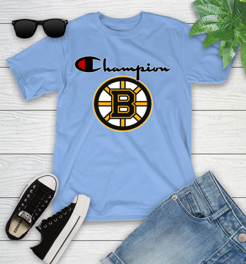 NHL Hockey Boston Bruins Champion Shirt Youth T-Shirt 10