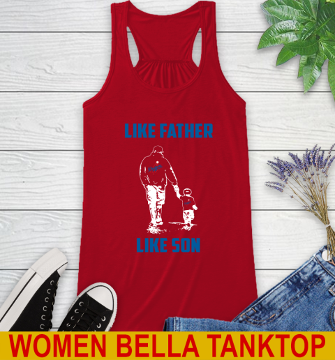 Los Angeles Dodgers MLB Baseball Like Father Like Son Sports Racerback Tank 4