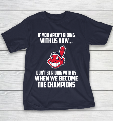 MLB Cleveland Indians Baseball We Become The Champions Youth T-Shirt 2