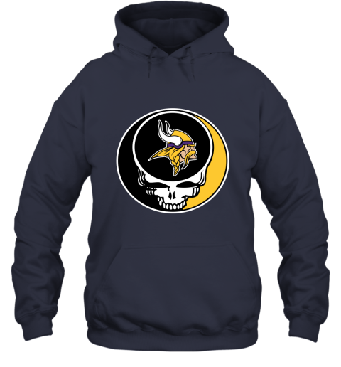 NFL Minnesota Vikings Grateful Dead Rock Band Football Sports uyN3G84jW65 hoodie 23 95 151514 front navy