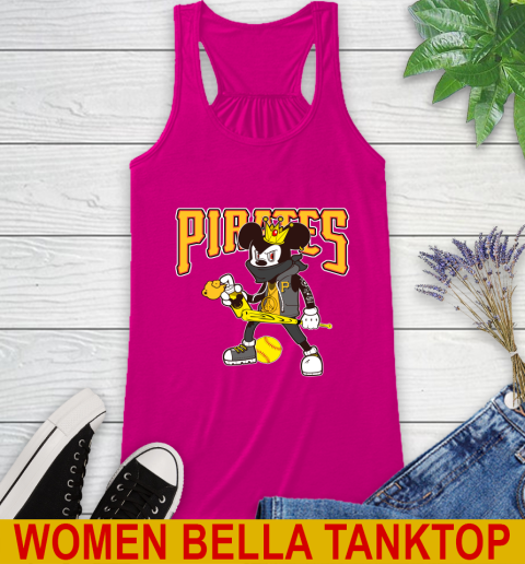Pittsburgh Pirates MLB Baseball Mickey Peace Sign Sports Racerback Tank 9 Pittsburgh Pirates MLB Baseball Mickey Peace Sign Sports Racerback Tank - Image 9