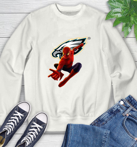 NFL Spider Man Avengers Endgame Football Philadelphia Eagles Sweatshirt
