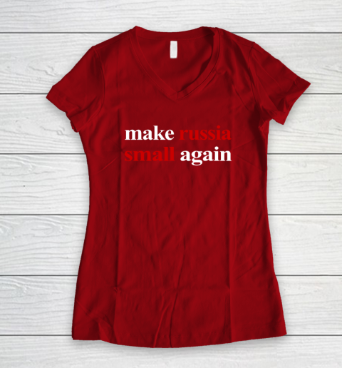 Make Russia Small Again Women's V-Neck T-Shirt 6