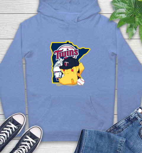 MLB Pikachu Baseball Sports Minnesota Twins Hoodie 11