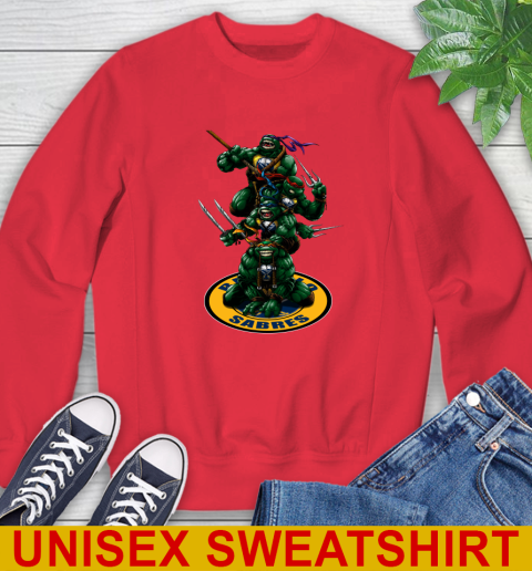 NHL Hockey Buffalo Sabres Teenage Mutant Ninja Turtles Shirt Sweatshirt - Image 11