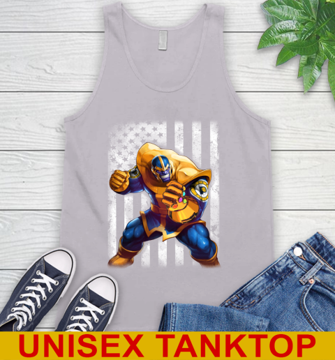 NBA Basketball Indiana Pacers Thanos Marvel American Flag Shirt Tank Top 3