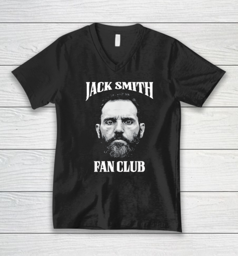 Jack Smith Fan Club Retro American Patriotic Political V-Neck T-Shirt