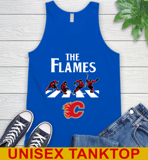 NHL Hockey Calgary Flames The Beatles Rock Band Shirt Tank Top 4