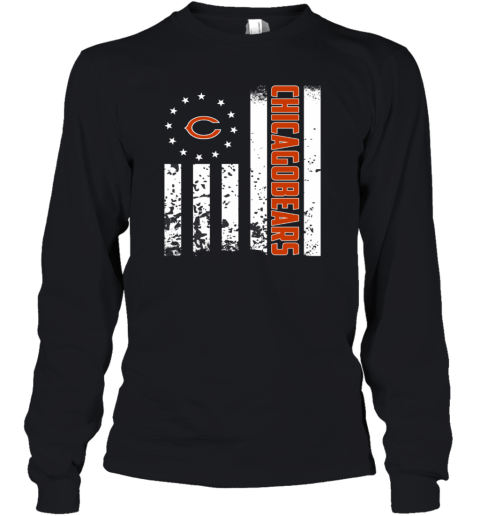 NFL Chicago Bears American Flag Youth Long Sleeve