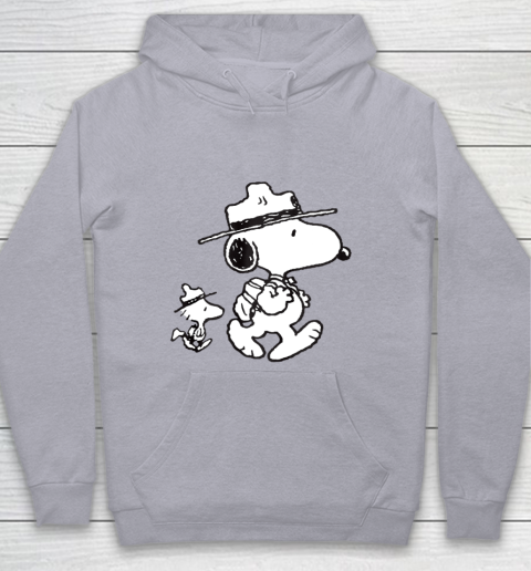 Funny Snoopy Woodstock Camping Youth Hoodie 4