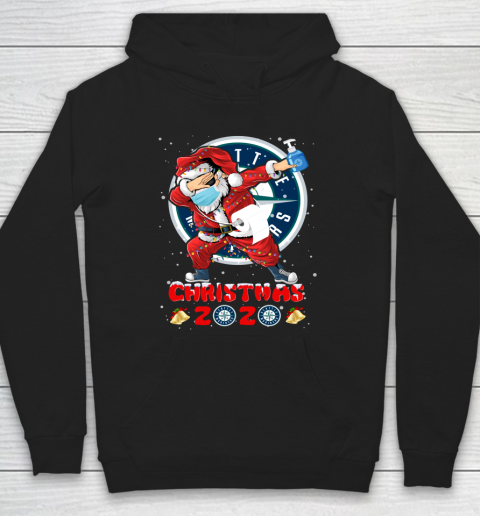 Seattle Mariners Funny Santa Claus Dabbing Christmas 2020 MLB Hoodie