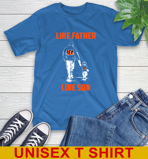 Cincinnati Bengals NFL Football Like Father Like Son Sports T-Shirt 23