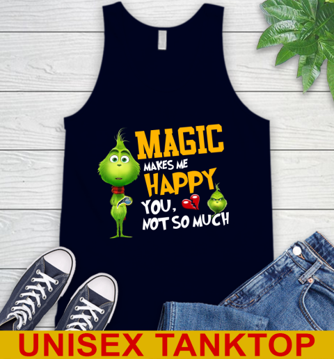NBA Orlando Magic Makes Me Happy You Not So Much Grinch Basketball Sports Tank Top 2