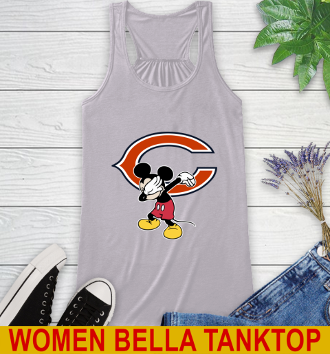 Chicago Bears NFL Football Dabbing Mickey Disney Sports Racerback Tank 5