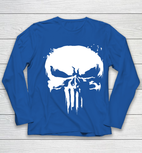 The Punisher Jon Bernthal Frank Castle Punisher Black Essential Youth Long Sleeve 7