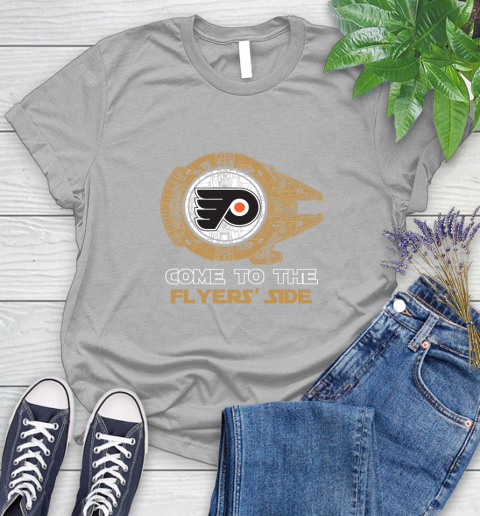 NHL Come To The Philadelphia Flyers Wars Hockey Sports Women's T-Shirt 5