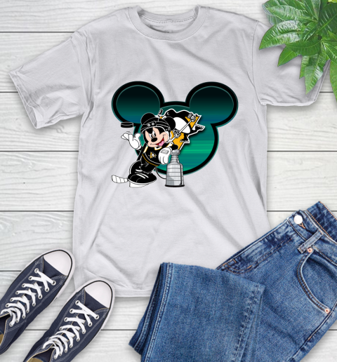 NHL Pittsburgh Penguins Stanley Cup Mickey Mouse Disney Hockey T Shirt T-Shirt 12