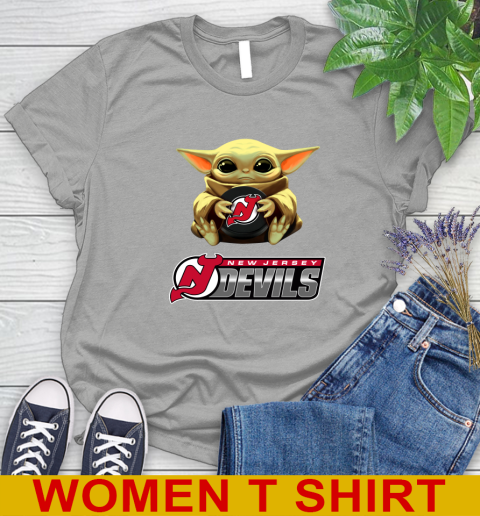NHL Hockey New Jersey Devils Star Wars Baby Yoda Shirt 99