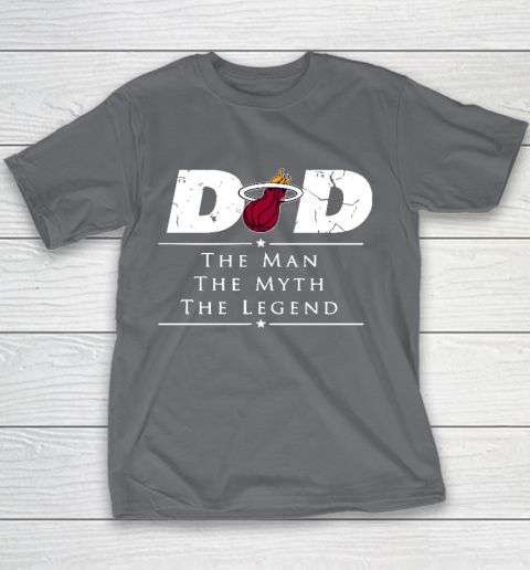 Miami Heat NBA Basketball Dad The Man The Myth The Legend Youth T-Shirt 5